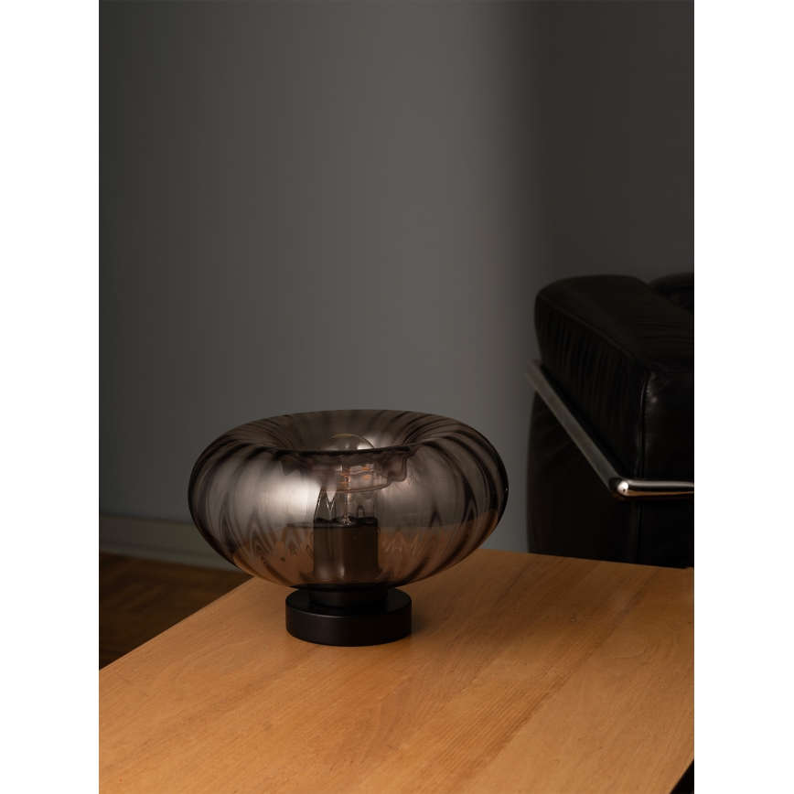 Osram - Tafellamp DECOR SMOKE 1xE27/12W/230V zwart/rookgrijs