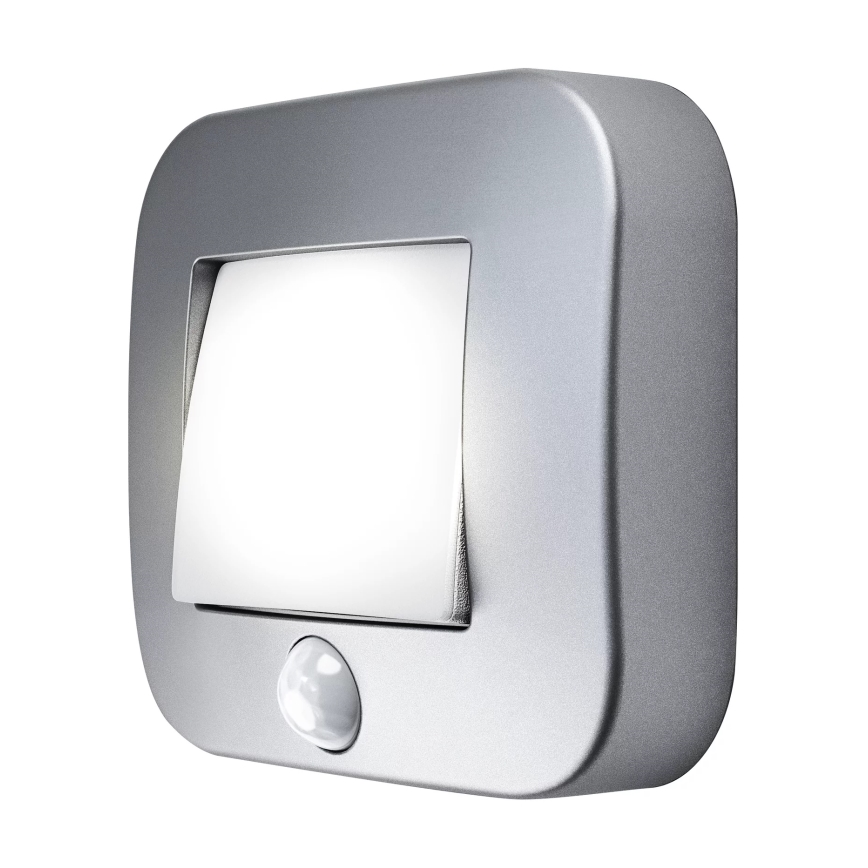 Osram - Veilleuse d'orientation LED avec capteur NIGHTLUX LED/0,3W/3xAAA IP54 argentée