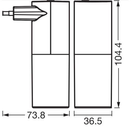 Osram - Veilleuse LED à détecteur crépusculaire LUNETTA LED/0,2W/230V noire