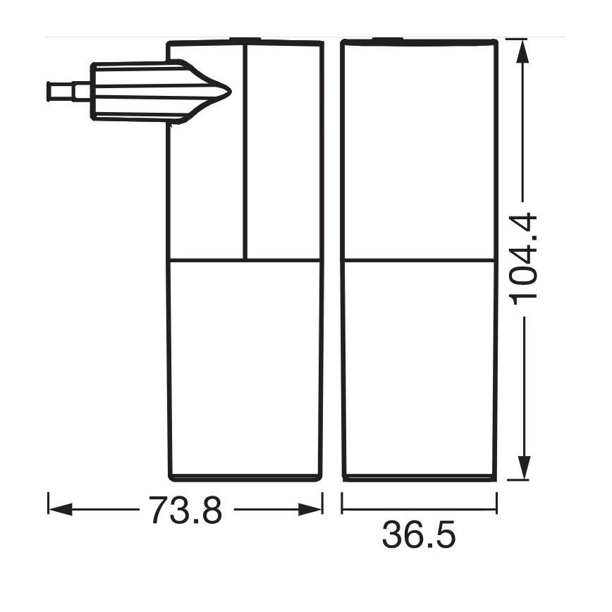 Osram - Veilleuse LED à détecteur crépusculaire LUNETTA LED/0,2W/230V noire