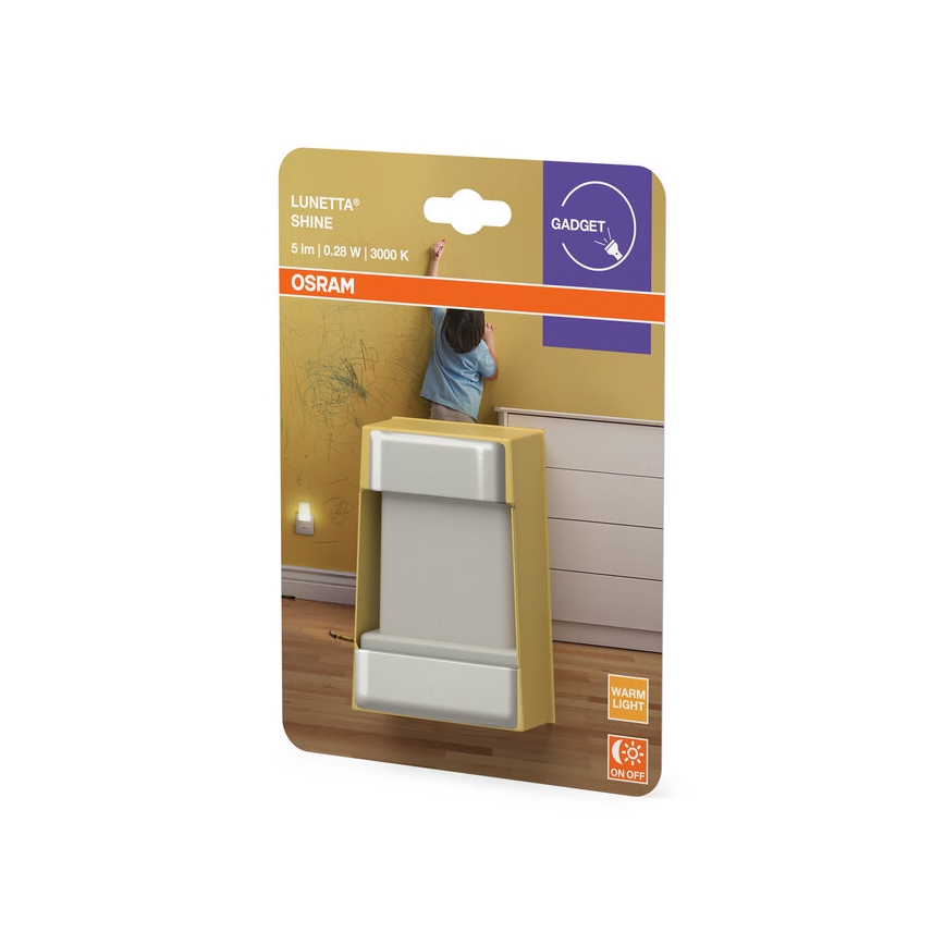 Osram - Veilleuse LED avec capteur crépusculaire LUNETTA LED/0,28W/230V 3000K