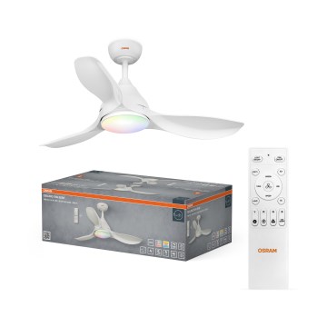 Osram - Ventilateur de plafond LED RVB dimmable NORDES LED/18W/230V 3000-6500K + télécommande