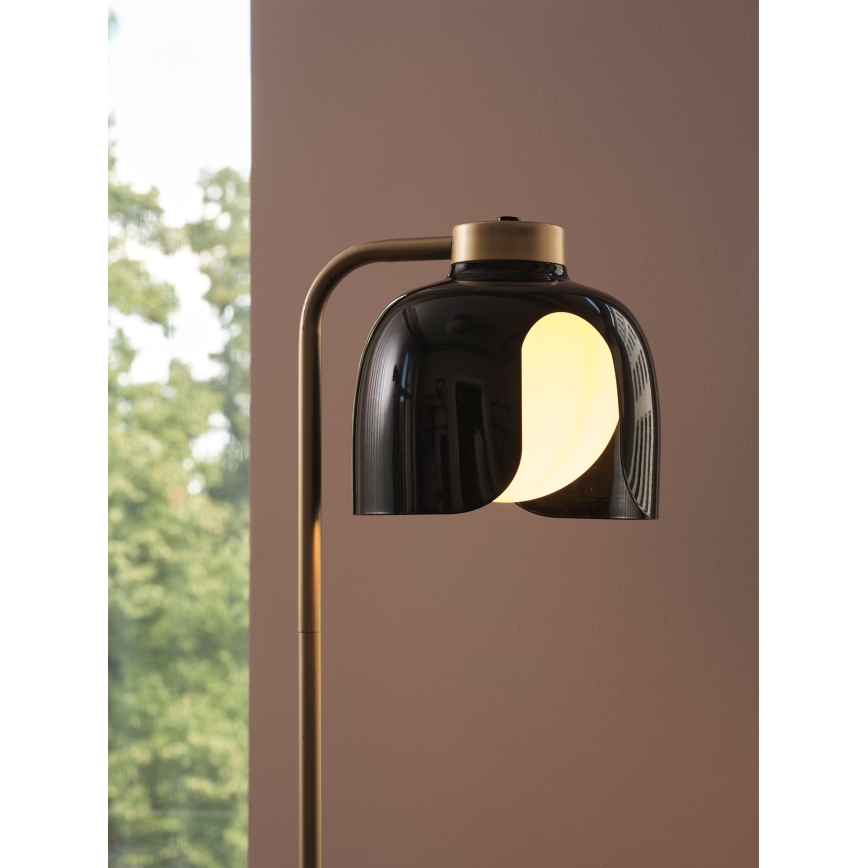 Osram - Vloerlamp DECOR COROLLE 1xE27/15W/230V zwart/goud