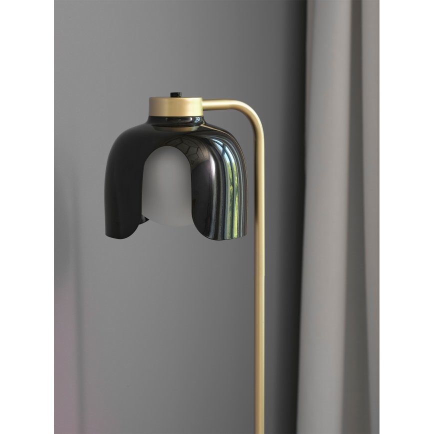 Osram - Vloerlamp DECOR COROLLE 1xE27/15W/230V zwart/goud