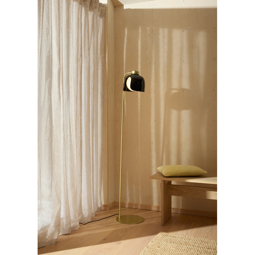 Osram - Vloerlamp DECOR COROLLE 1xE27/15W/230V zwart/goud