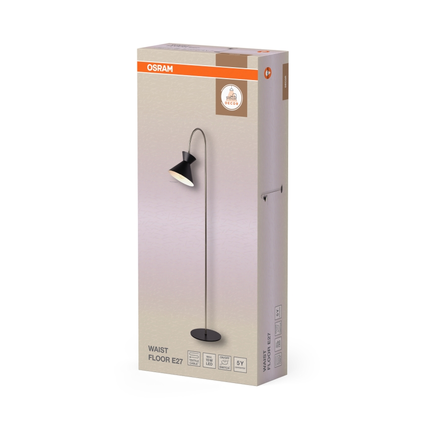 Osram - Vloerlamp DECOR WAIST 1xE27/40W/230V zwart