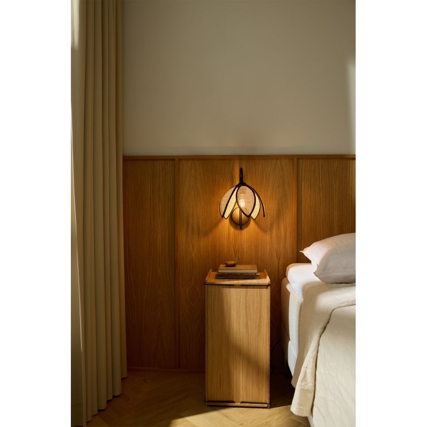 Osram - Wandlamp DECOR RATTAN 1xE27/15W/230V beige/zwart