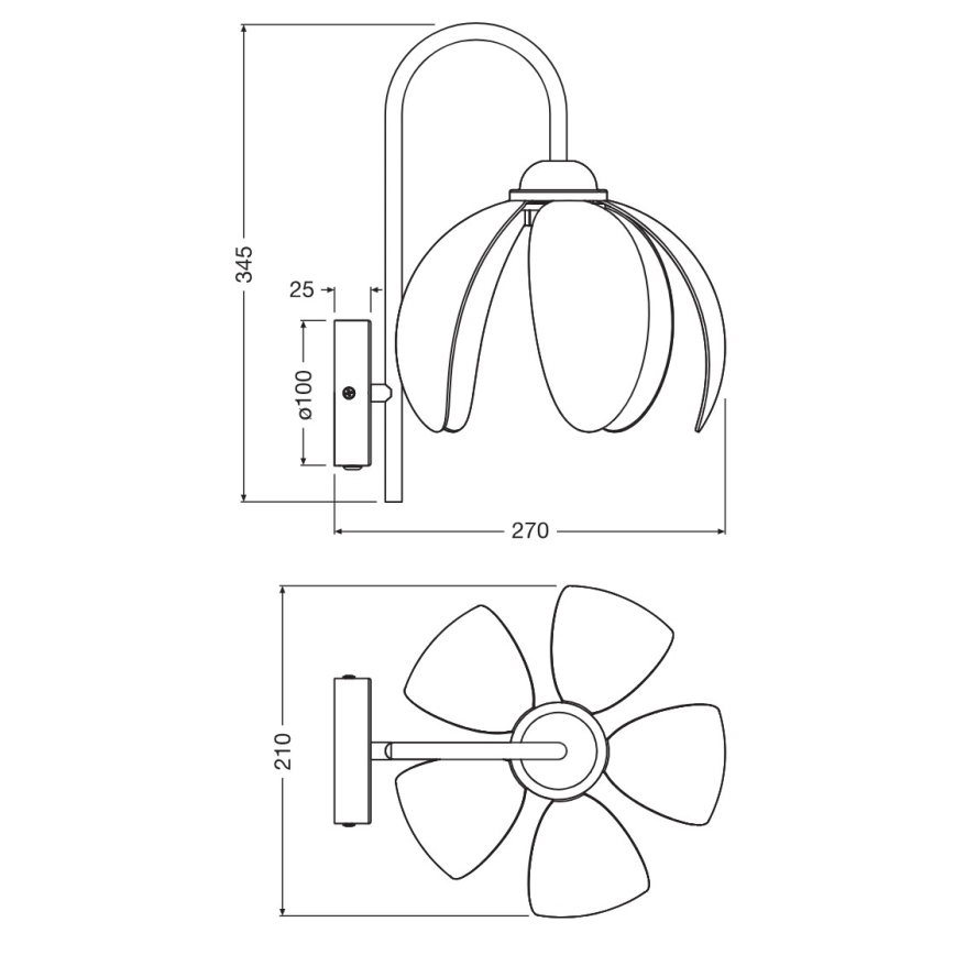 Osram - Wandlamp DECOR RATTAN 1xE27/15W/230V beige/zwart