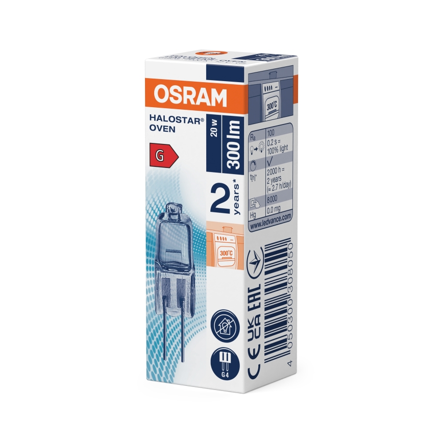 Ovenlamp HALOSTAR G4/20W/12V 2700K - Osram