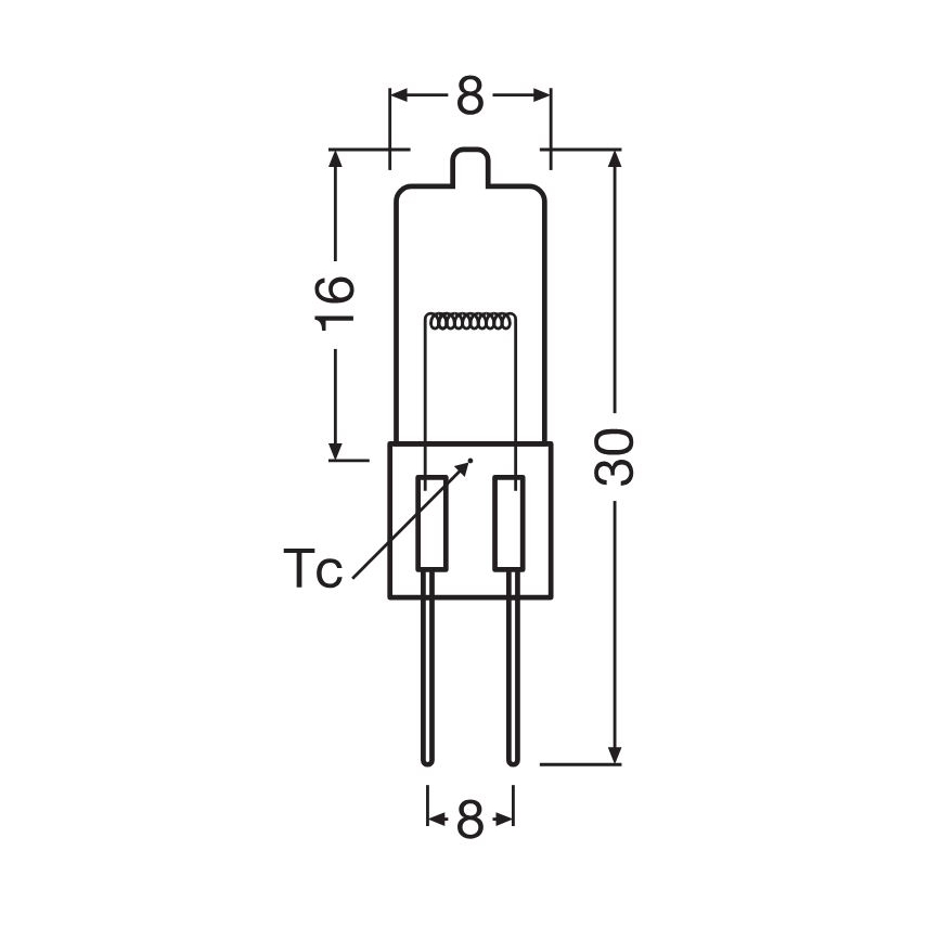 Ovenlamp HALOSTAR G4/20W/12V 2700K - Osram