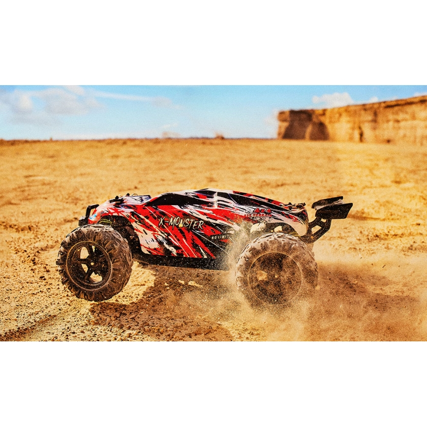Overmax - RC-auto met afstandsbediening X-MONSTER 3.5 1700 mAh zwart/rood/groen