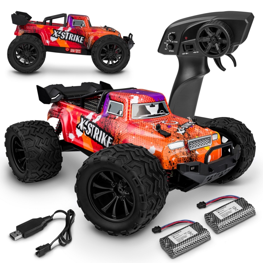 Overmax - RC-auto met afstandsbediening X-STRIKE 3000 mAh zwart/oranje