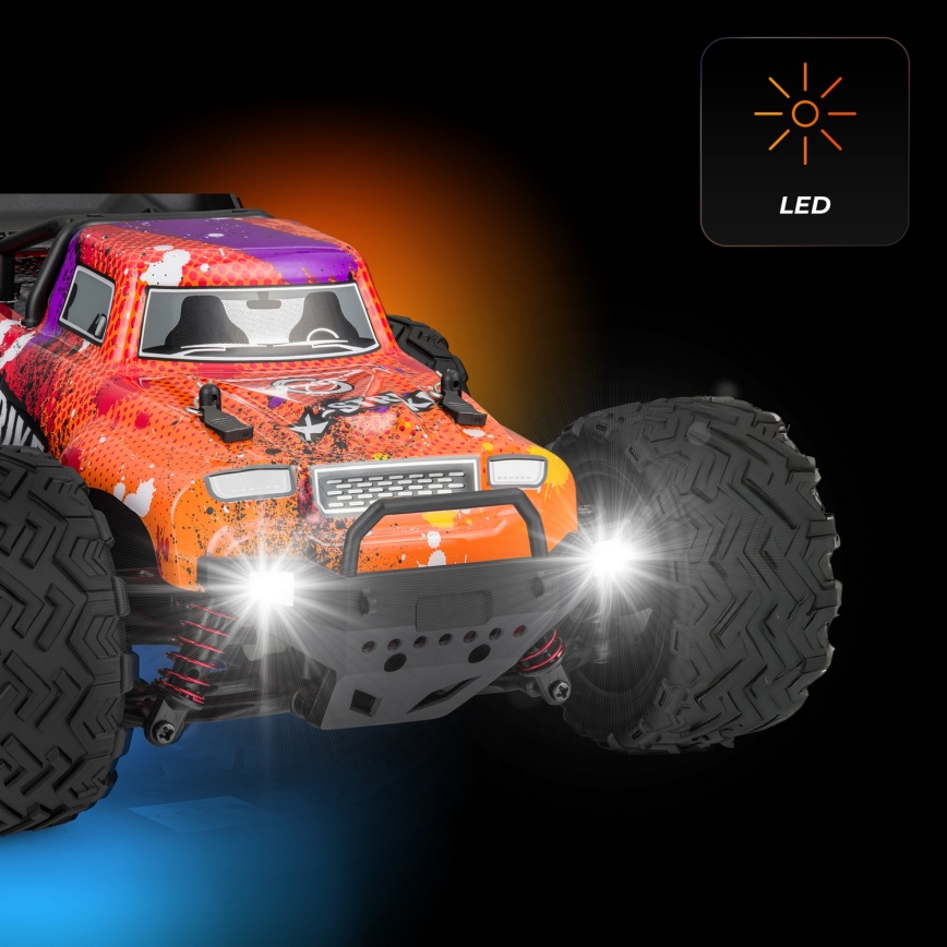 Overmax - RC-auto met afstandsbediening X-STRIKE 3000 mAh zwart/oranje
