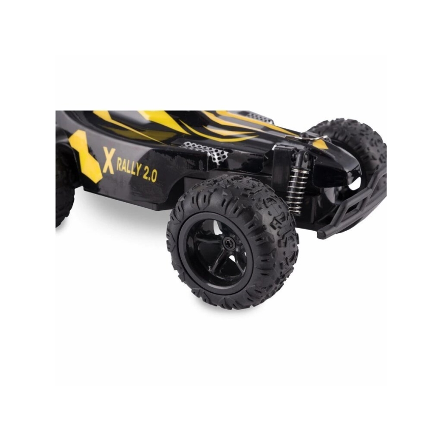 Overmax - RC-auto X-RALLY 2.0 met afstandsbediening, 1200 mAh, zwart/geel