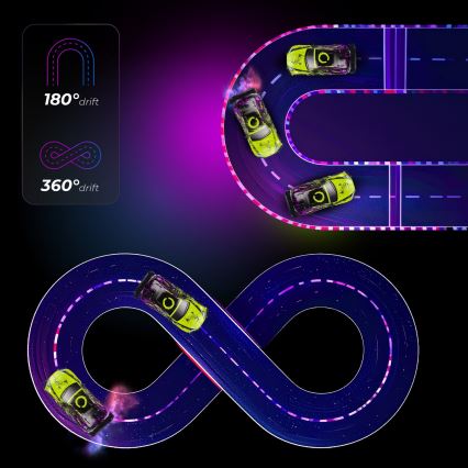 Overmax - RC-driftauto met afstandsbediening X-DRIFT 1000 mAh geel/paars