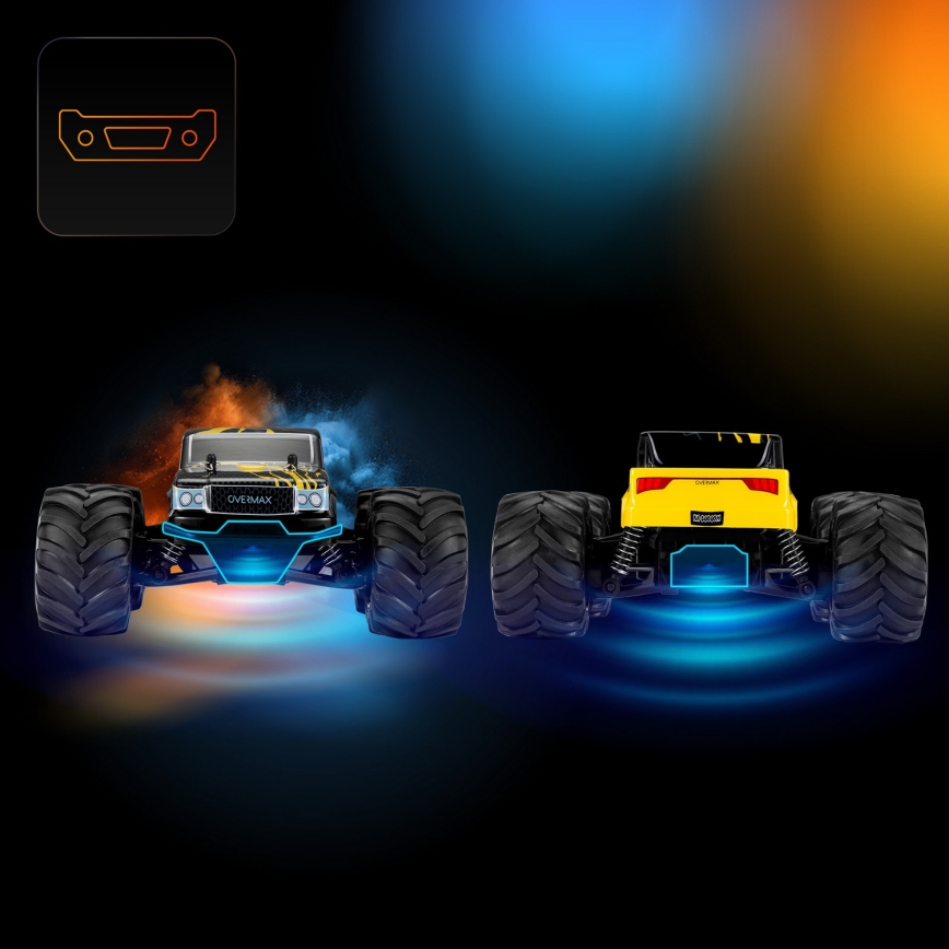 Overmax - voiture radiocommandée X-JOLT 1000 mAh noir/jaune