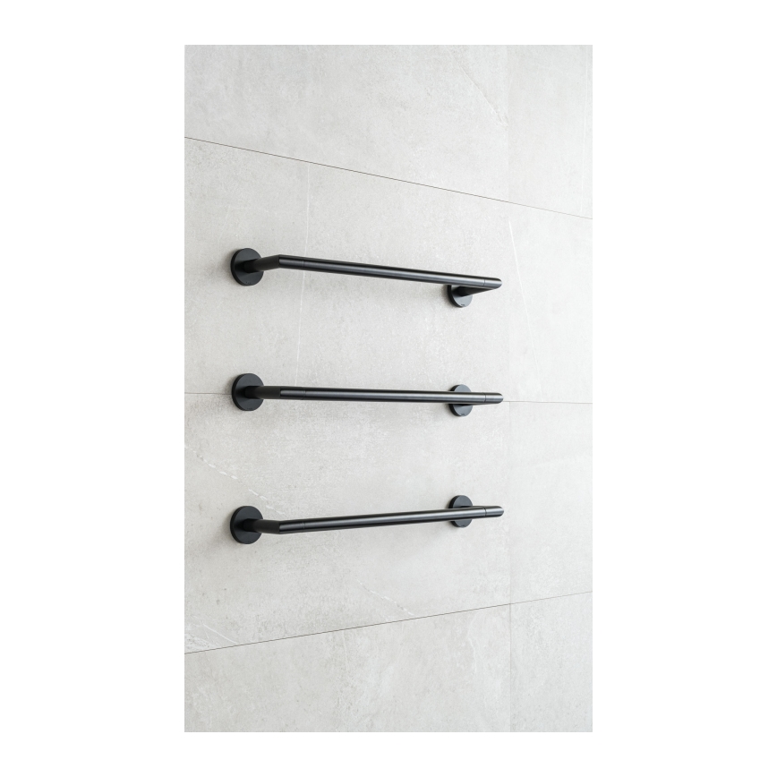 P.M.H. IN1B-L - Sèche-serviettes électrique INGA 17W/230V 85,9 cm IP44 gauche/noir