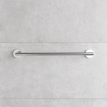 P.M.H. IN1SS-R - Sèche-serviettes électrique INGA 17 W/230 V, 85,9 cm, IP44, côté droit, acier inoxydable poli