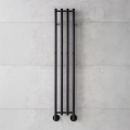 P.M.H. MO1B-RK - Elektrische handdoekradiator MONA 93W/230V 153,3 cm IP44 zwart