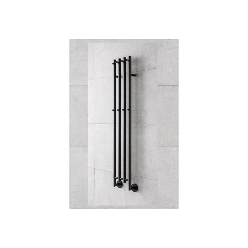 P.M.H. MO1B-RK - Elektrische handdoekradiator MONA 93W/230V 153,3 cm IP44 zwart