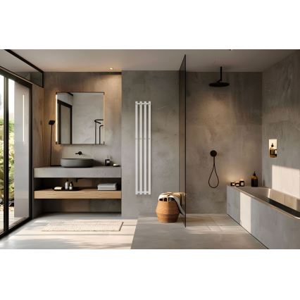 P.M.H. P2W/4 - PLUTO handdoekradiator 406 W 150 cm wit