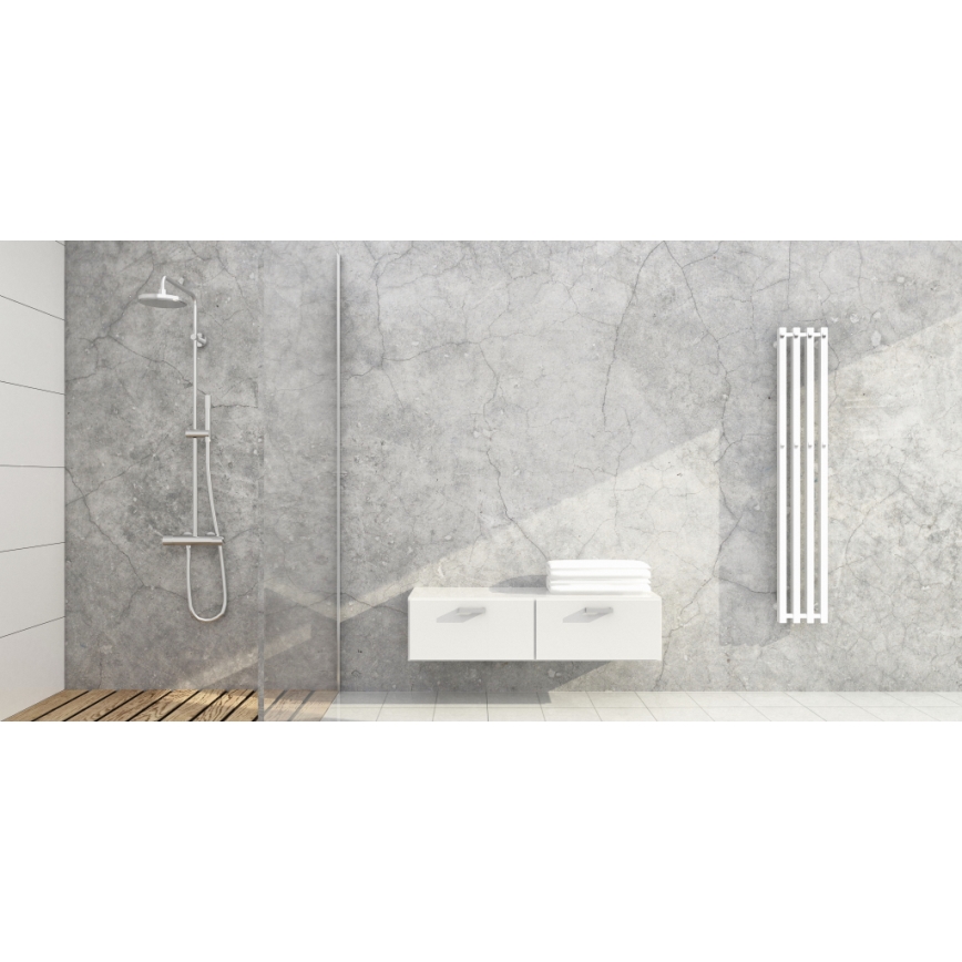 P.M.H. P2W/4 - PLUTO handdoekradiator 406 W 150 cm wit