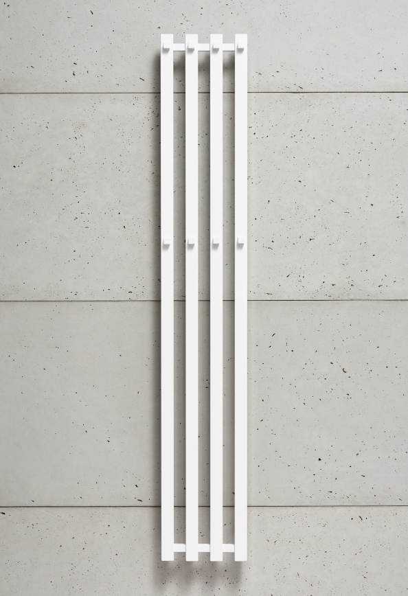 P.M.H. P2W/4 - Radiateur sèche-serviettes en échelle pour salle de bains PLUTO 406 W 150 cm blanc