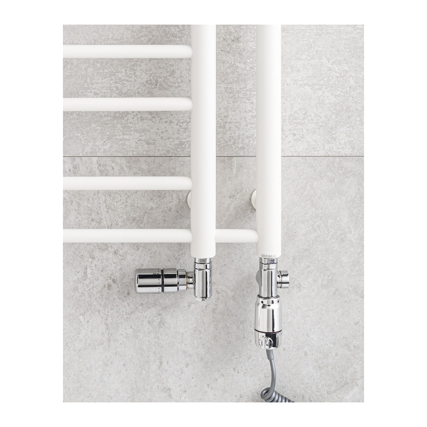 P.M.H. T2W-L - Badkamerhanddoekradiator THEIA 352 W 154 cm links/wit