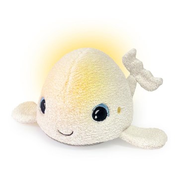 PABOBO - Peluche lumineuse avec mélodie BELUGA 3xAAA baleine