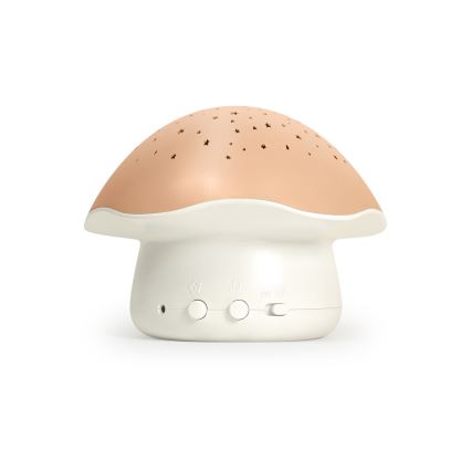 PABOBO - Projecteur avec melody STAR MUSHROOM 3xAA rose saumon