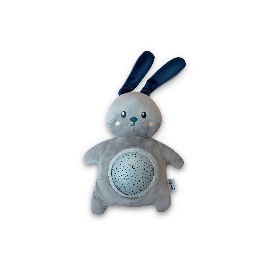 PABOBO - Projector met een melodie Bunny Soft Plush 3xAA