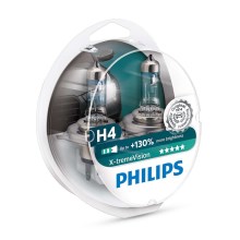 PACK 2x Ampoule pour voiture Philips X-TREMEVISION 12342XV+S2 H4 P43t-38/60W/55W/12V