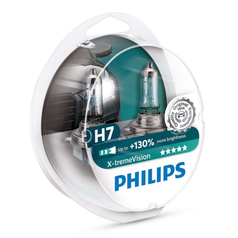 PACK 2x Ampoule pour voiture Philips X-TREMEVISION 12972XV+S2 H7 PX26d/55W/12V