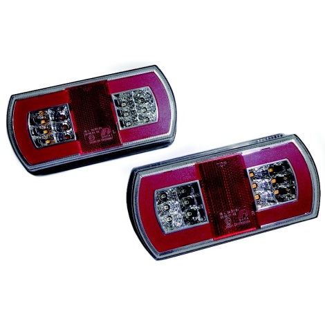 PACK 2x LED Multifunctioneel Achterlicht MULTI LED/1,5W/12-24V IP67 rood