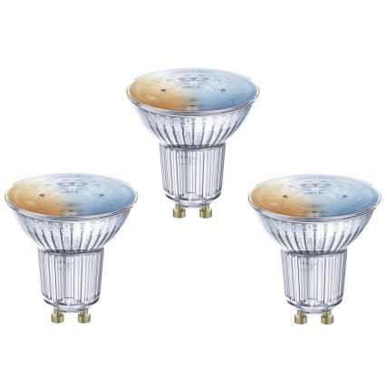 PACK 3x Ampoule à intensité variable LED RGBW SMART+ GU10/5W/230V 2700K-6500K - Ledvance