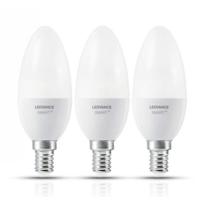 PACK 3x Ampoule à intensité variable LED SMART+ E14/5W/230V 2700K-6500K Wi-Fi - Ledvance