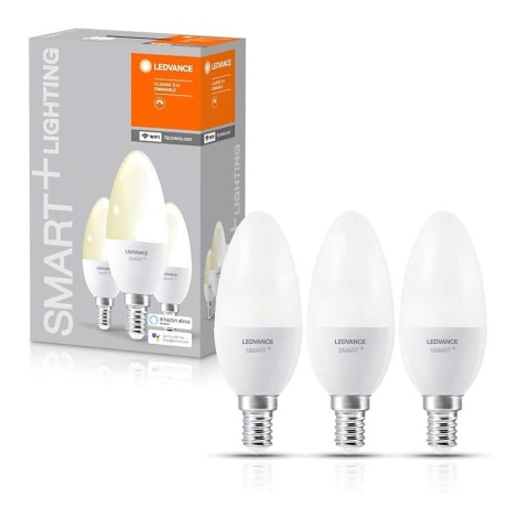 PACK 3x Ampoule à intensité variable LED SMART+ E14/5W/230V 2700K Wi-Fi - Ledvance