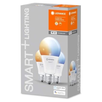 PACK 3x Ampoule à intensité variable LED SMART+ E27/14W/230V 2700K-6500K Wi-Fi - Ledvance