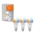 PACK 3x ampoule à intensité variable LED SMART+ E27/9W/230V 2700K-6500K Wi-Fi - Ledvance