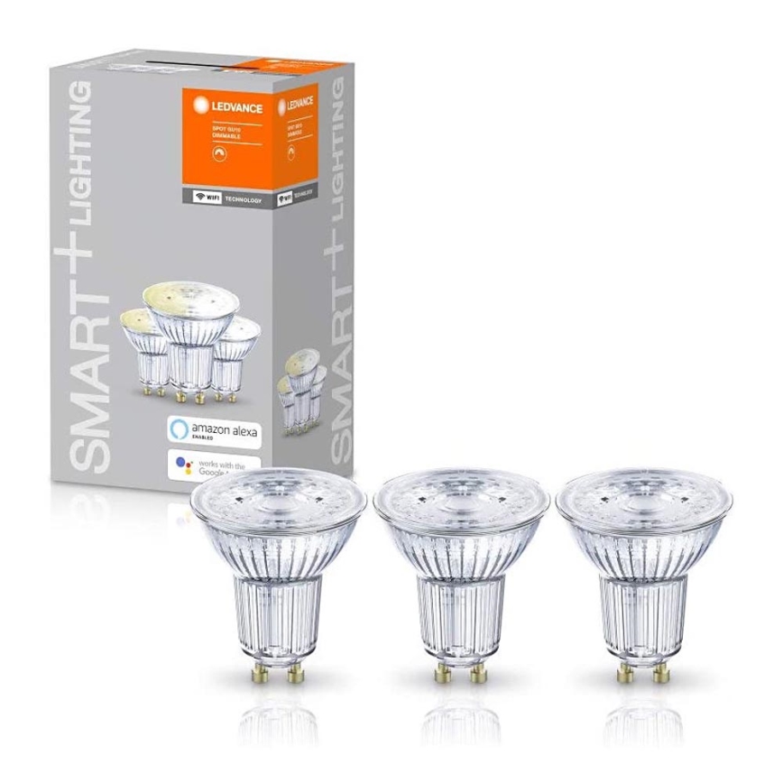 PACK 3x Ampoule à intensité variable LED SMART+ GU10/5W/230V 2700K Wi-Fi - Ledvance