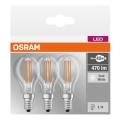 PACK 3x Ampoule LED BASE P40 E14/4W/230V 4000K – Osram