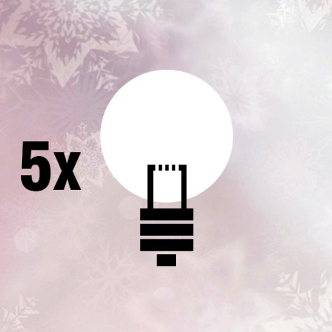 PACK 5x Ampoule de rechange L 50/D/0,58W/4,5V