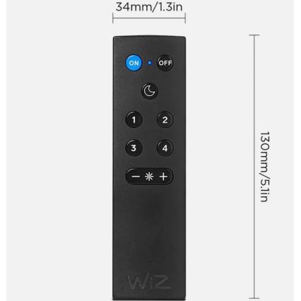 Pack de 2 ampoules LED dimmables A60 E27/9W/230V 2700K Wi-Fi + télécommande - WiZ