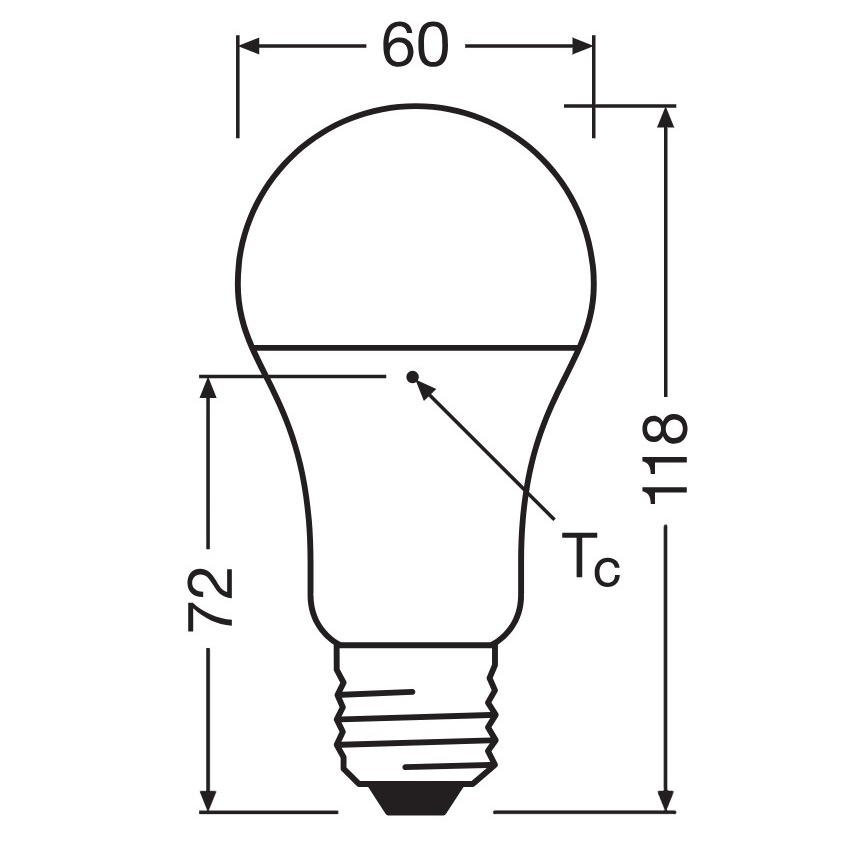 Pack de 3 ampoules LED A100 en plastique recyclé, culot E27, 14 W, 230 V, 4000 K - Osram