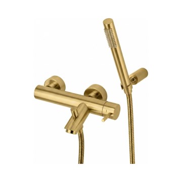 Paffoni - Badkraanset LIGHT, geborsteld goud