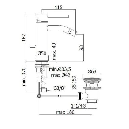 Paffoni - Bidetkraan LIGHT glanzend chroom