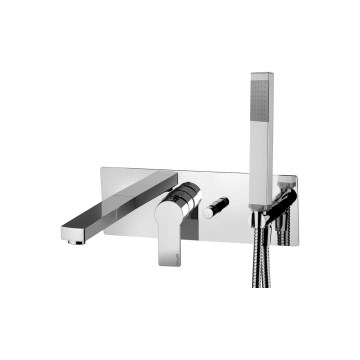 Paffoni - Ensemble de baignoire avec mitigeur pour installation encastrée TANGO, finition chrome brillant