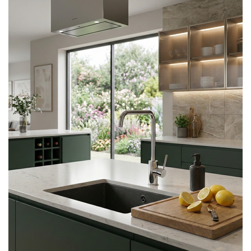 Paffoni - Keukenkraan LIGHT 32,6 cm glanzend chroom