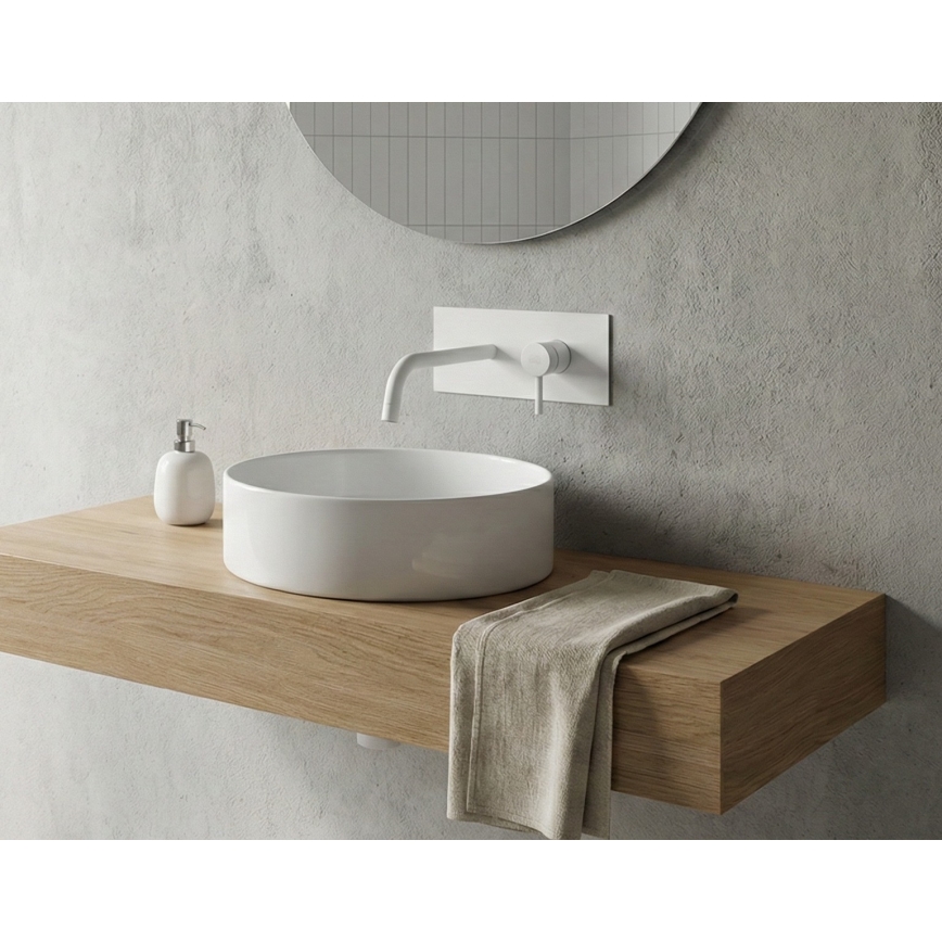 Paffoni - Mitigeur de lavabo encastrable LIGHT, finition blanc mat