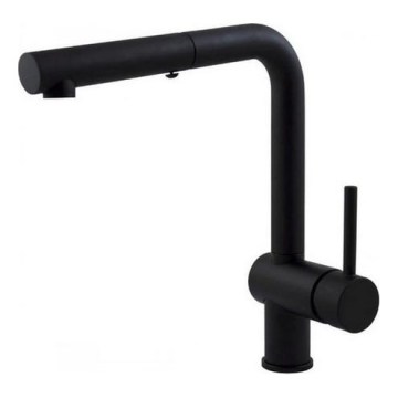 Paffoni - Mitigeur d'évier avec douchette extractible LIGHT 29,2 cm noir